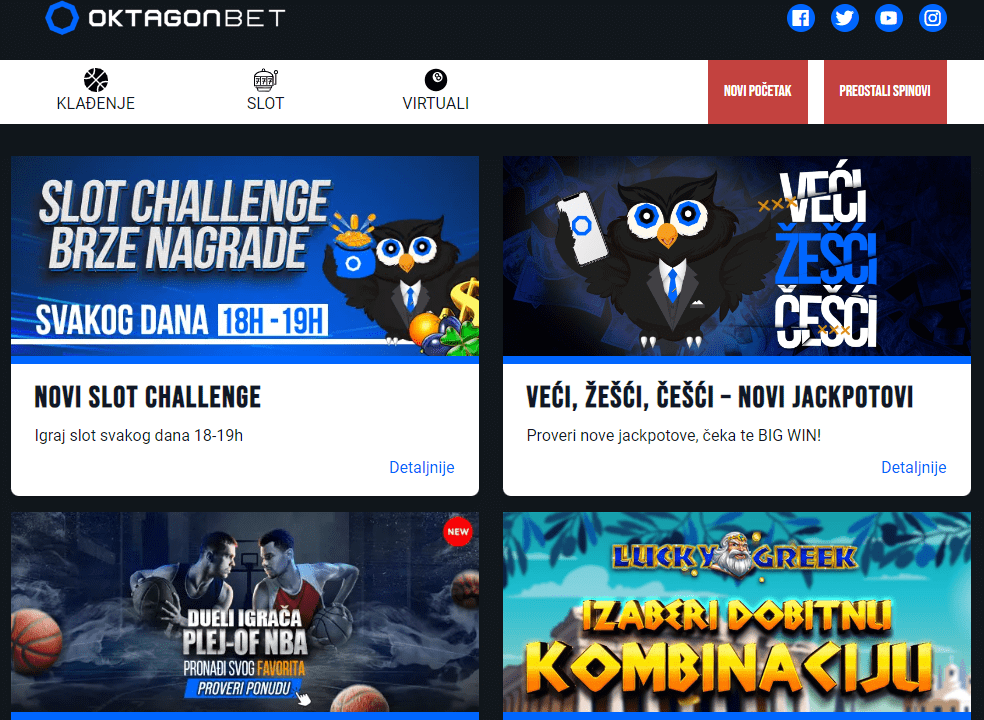 Oktagon bonusi i promocije