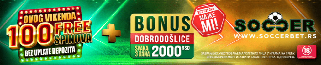 soccerbet bonus dobrodoslice