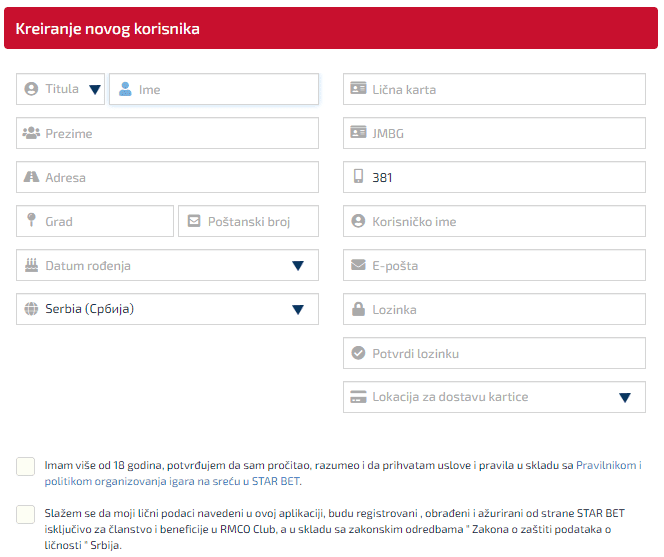 Star Bet registracija