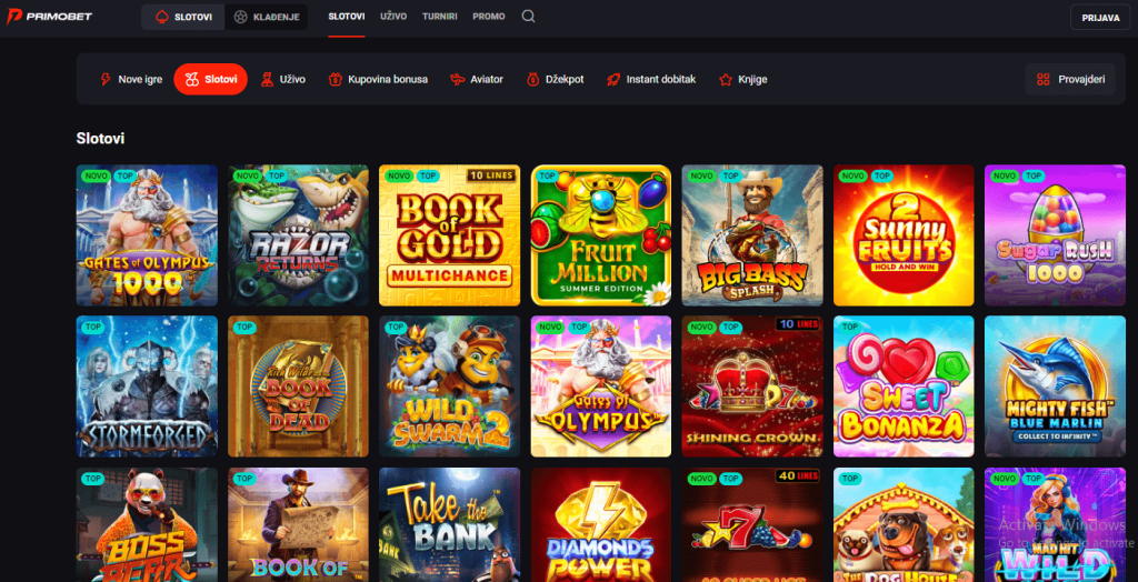 primobet slot igre