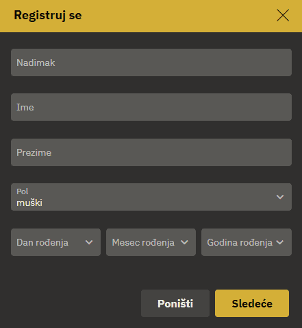 Top Bet registracija