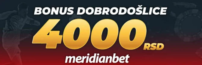 Meridianbet Bonus dobrodoslice bez depozita